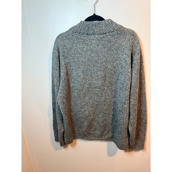 David Taylor Collection Mens XL Gray Speckled Knit V Neck Pullover Sweater - Picture 4 of 7